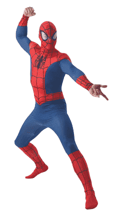 COSTUME SPIDERMAN TG ADULTO MISURA UNICA 810362 RUBIES CARNEVALE